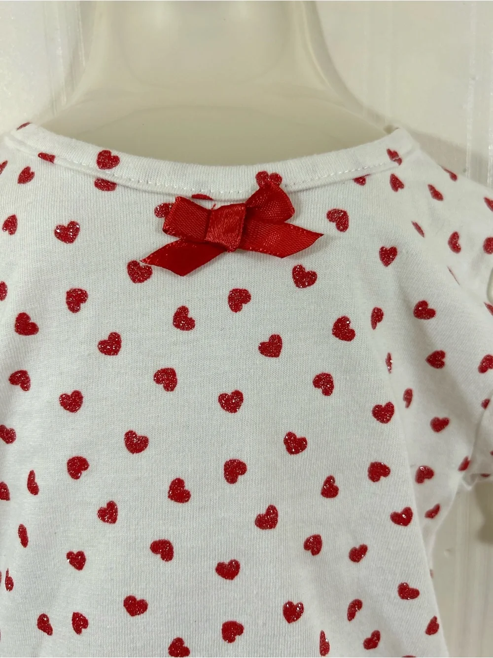 Little Lass Pink Sweatshirt and Red Sequin Skirt Set
